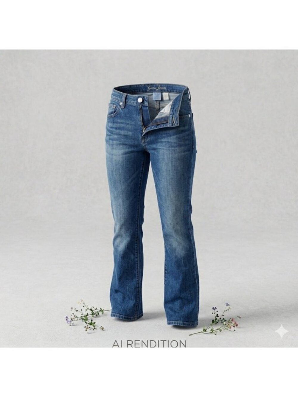 Guess Malibu Jeans Womens 30 Blue Denim Dark Wash Bootcut Leg Low Rise Vintage